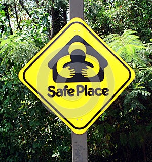 safe place sign photo