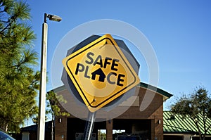 Safe Place street sign