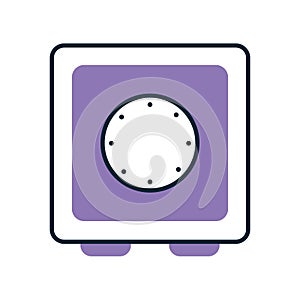 safe with a purple color