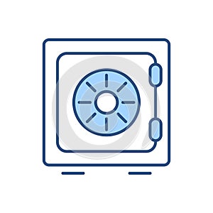 Safe related vector icon