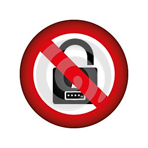 safe secure padlock icon