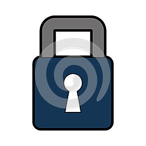 Safe secure padlock icon