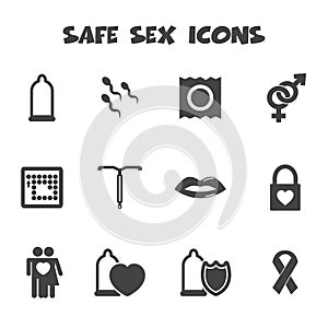Safe sex icons photo