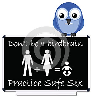 Safe sex message