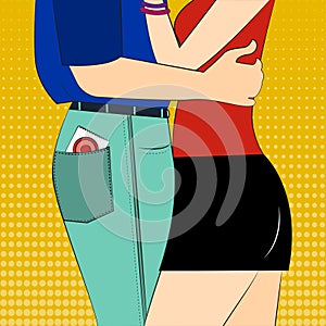 Safe sex Vector illustration