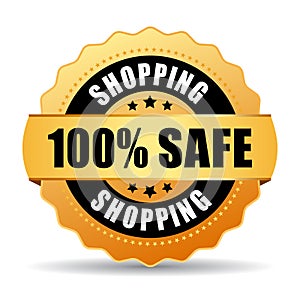 100 safe shopping gold seal photo