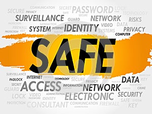 SAFE word cloud