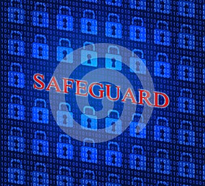 Safeguard Safety Represents Privacy Key And Protected