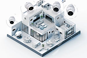 Safeguarding point-to-point private network security setups with smart cameras integrate advanced Wi-Fi technology, improving surv photo