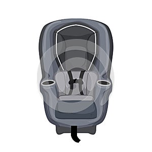 safety baby car seat cartoon vector illustration