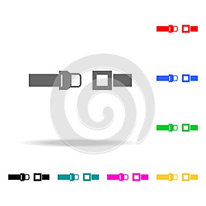 safety belt icon. Elements of Airport multi colored icons. Premium quality graphic design icon. Simple icon for websites, web desi