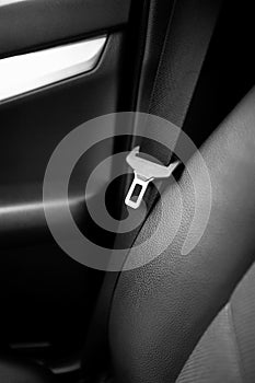 Safety belt in a rear seat of modern car
