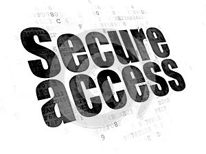 Safety concept: Secure Access on Digital background