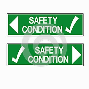 Safety Condition Symbol, Vector Illustration,