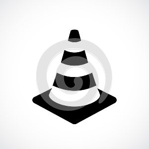Safety cone vector icon