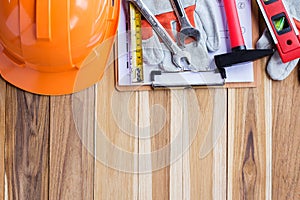 Safety equipment,tool kit and plan construction