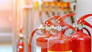 Safety essentials: Fire extinguishers serve as crucial tools in safeguarding lives and property.
