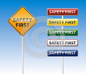 Safety first road board collection