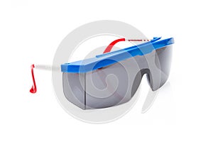 Safety glasses isolated