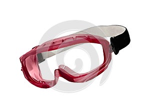 Safety glasses isolated