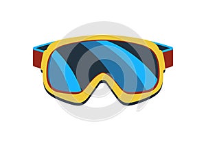 Safety glasses isolated vector icon