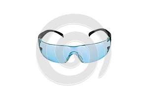Safety glasses for shooting and work isolated on white back