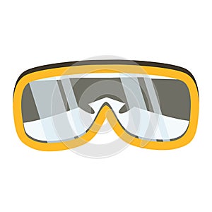 Safety glasses tool icon. Industrial or household instrument