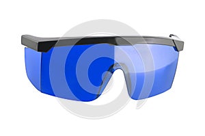 Safety goggles isolated