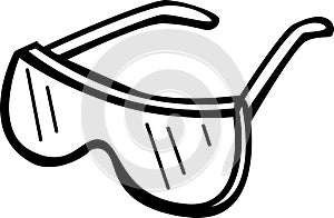 safety goggles vector illustration