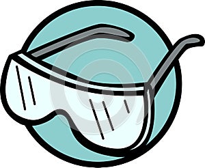 safety goggles vector illustration