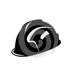 Safety helmet icon, hard hat, Vector