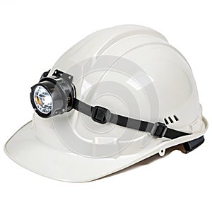 Safety helmet with light for construction site use