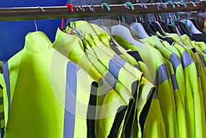 Safety Jackets on hangers