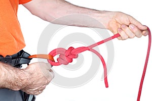Safety knot with rope