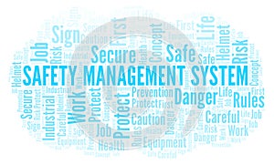 Safety Management System word cloud.