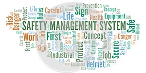 Safety Management System word cloud.