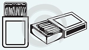 Safety matches in box