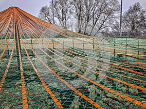 Safety net on a bioreactor in a waste company