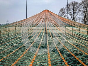 Safety net on a bioreactor in a waste company