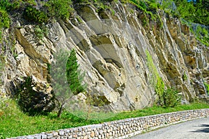 Safety net of rockfall photo