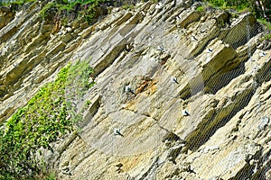 Safety net of rockfall photo