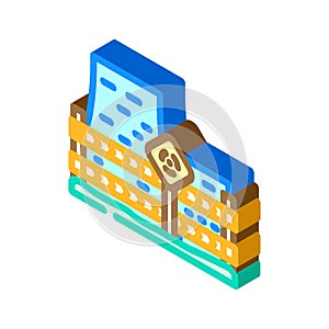 safety nuclear energy isometric icon vector illustration