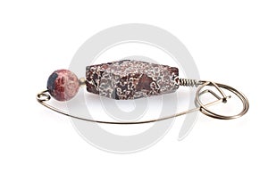 Safety pin with beautiful stones