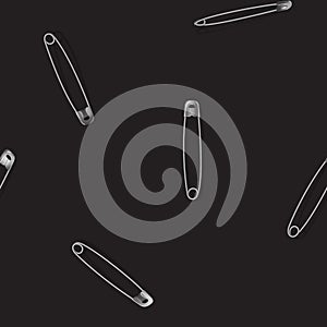 Safety pin seamless pattern