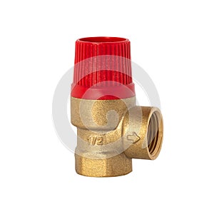 Safety poppet valve for relieving excess pressure in heating systems