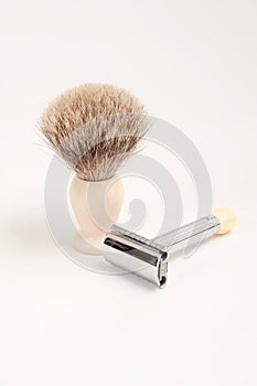 Safety Razor and Badger Brush