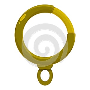 Safety ring clip icon cartoon vector. Security adventure