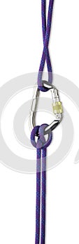 Safety rope and Karabiner with clipping path