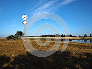 Safety seamark beacon for boats