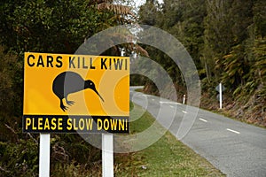 Safety signs for Kiwi in New Zealand